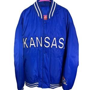 Vintage Kansas Jayhawks Satin Bomber